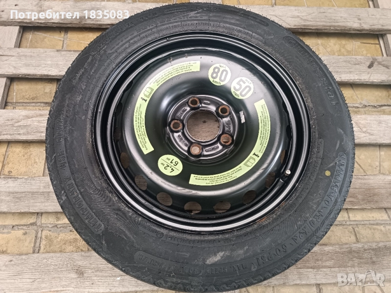 Резервна гума/патерица 16ка 5х112 Mercedes, снимка 1
