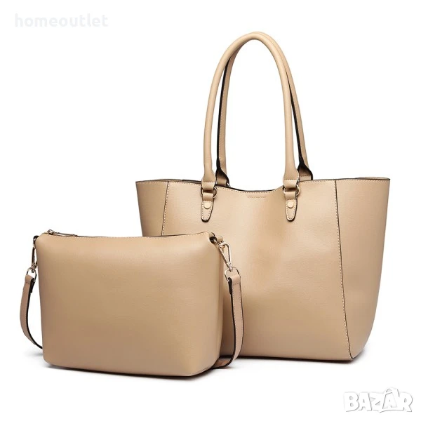 ПРОМОЦИЯ Дамска чанта 2 в 1 от висококачествена PU кожа MISS LULU LH6895, снимка 1