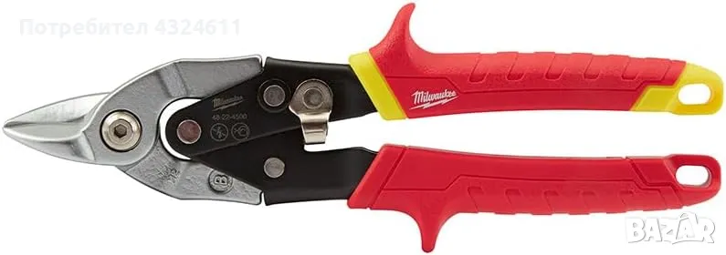 Milwaukee 48-22-4500 Bulldog Aviation Snips ножици за метал, снимка 1