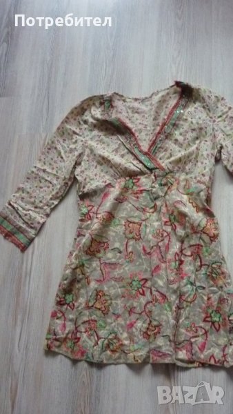 Дамска туника с дълъг ръкав С-М, снимка 1