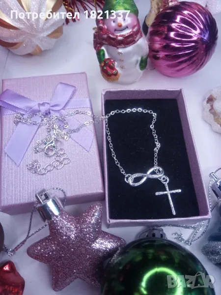 Колие кръст и безкрайност , снимка 1