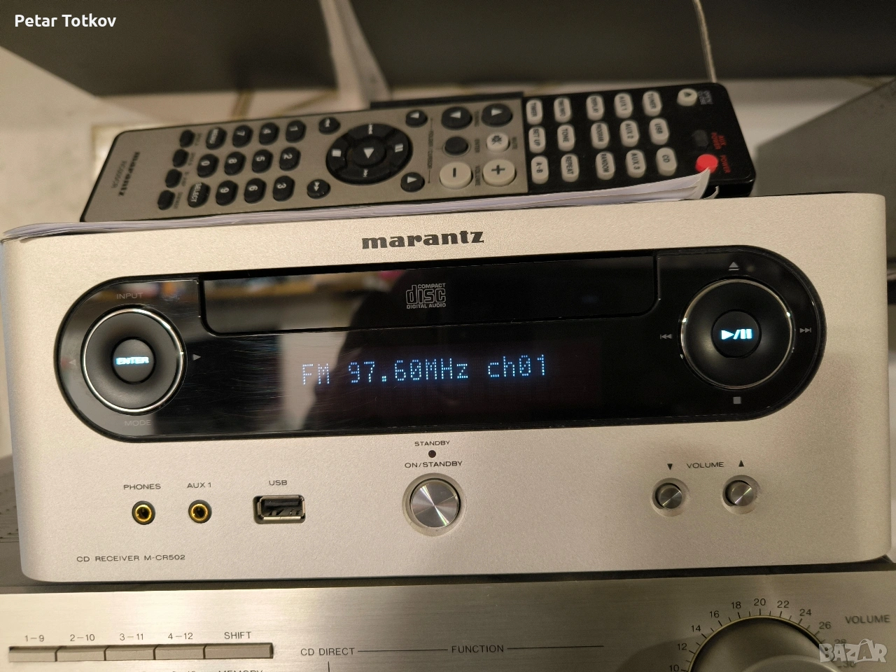 Marantz M-CR502 аудиосистема с дистанционно , снимка 1