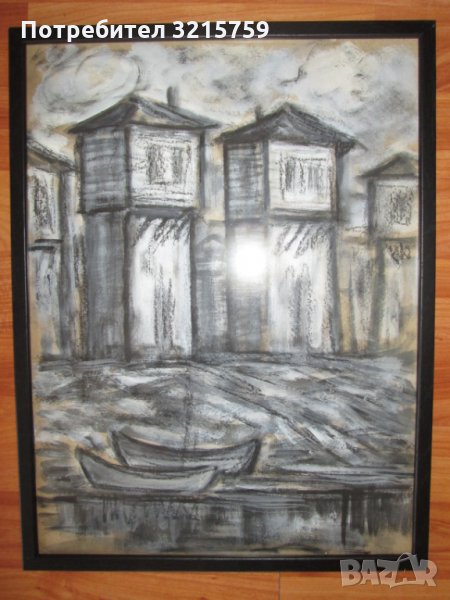 Картина смесена техника, Николай Илиев,43х33см., снимка 1