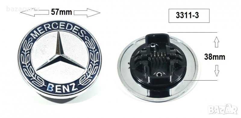 Емблема за Mercedes Benz тип тапа M/А-3311-1/254553, снимка 1