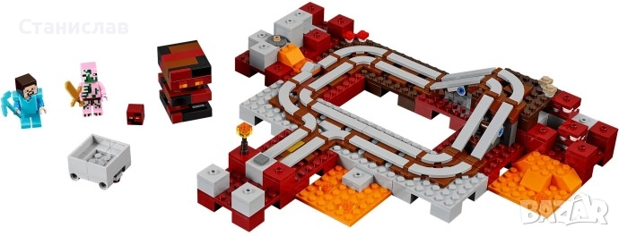 LEGO Minecraft 21130 The Nether Railway , снимка 1