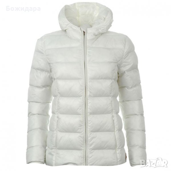 Оребрено яке в бяло  SoulCal е изработен с дълги ръкави, превключваща се качулка и леко подплънки, снимка 1