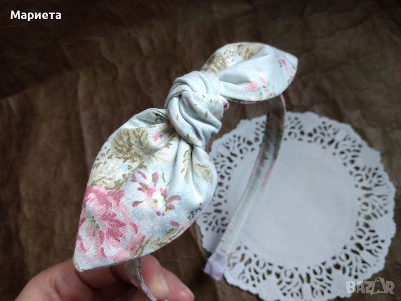 Нежна Диадема Ръчна Изработка Диадема С Панделка Аксесоари за коса Диадеми , снимка 1