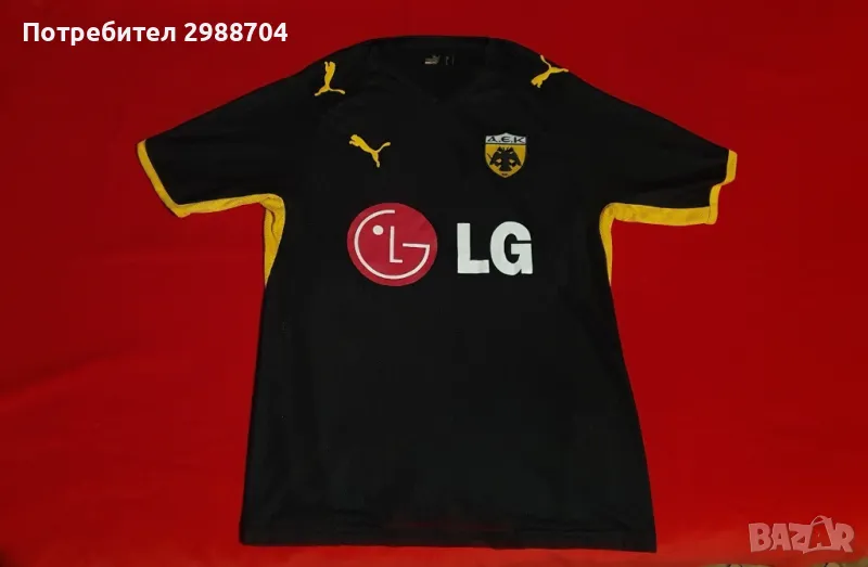 Ретро тутболна тениска AEK Athens Rivaldo , снимка 1