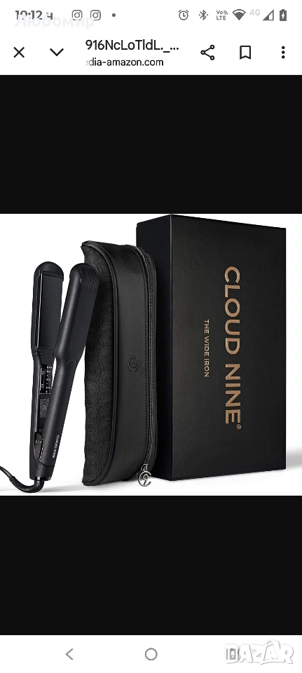 Преса за коса CLOUD NINE The Wide Iron | Керамични плаващи плочи | Технология Cushion Spring , снимка 1