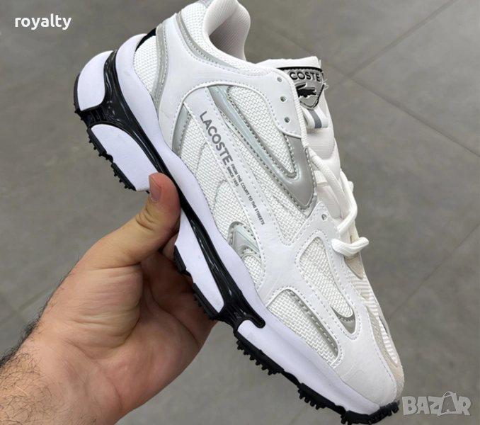Мъжки Маратонки Lacoste L003 2K24 - Бяло и Черно, снимка 1