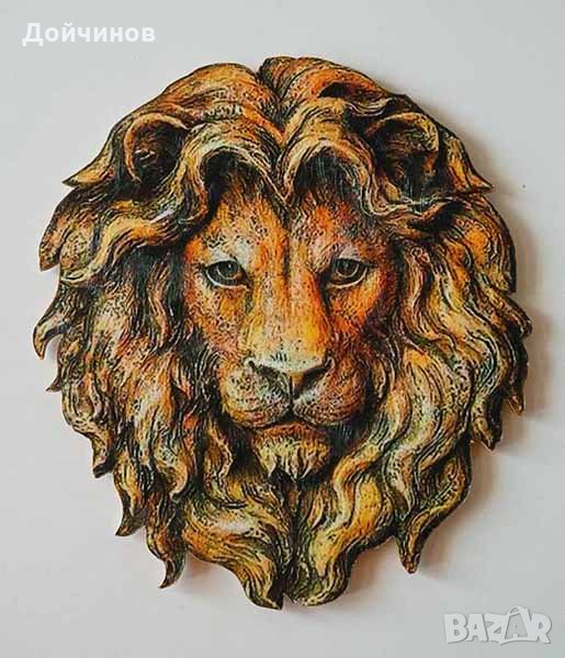Лъв, глава, картина, снимка 1