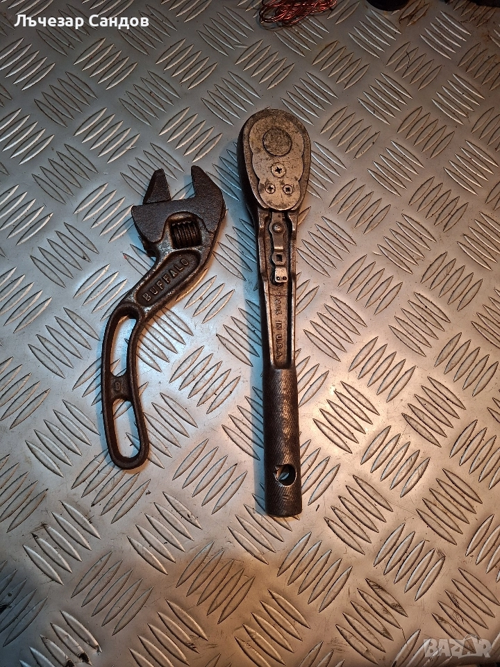 Тресчотка New Britain и раздвижен ключ BARCALO BUFFALO, снимка 1