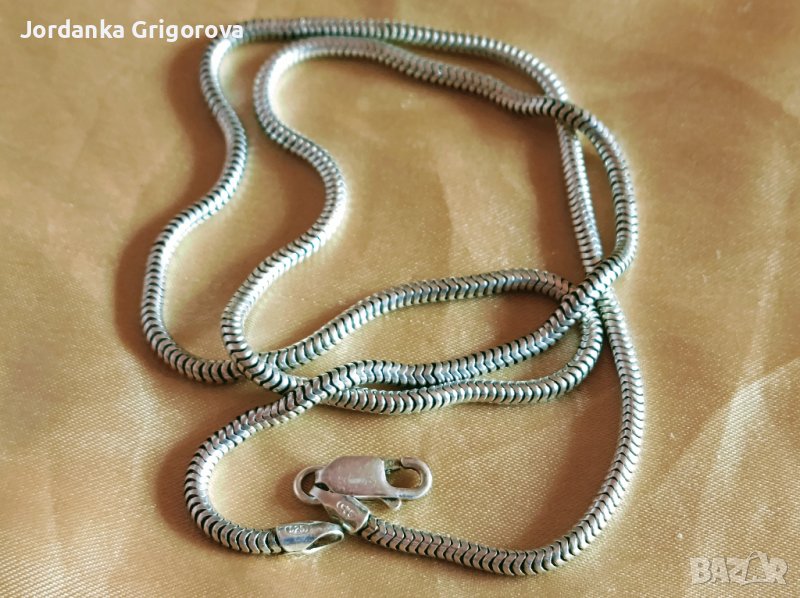 Италиански, сребърен сунджир, снимка 1