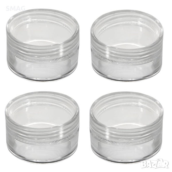 Комплект прозрачни бурканчета за пътуване 11 ml – 4 бр._1154327, снимка 1