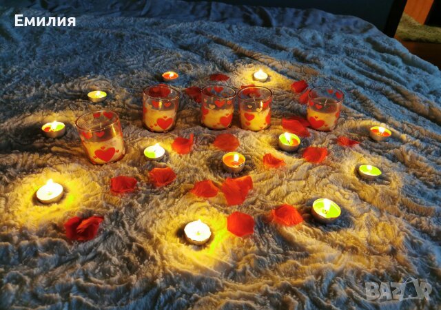 Свещи, балони, надписи, снимка 1