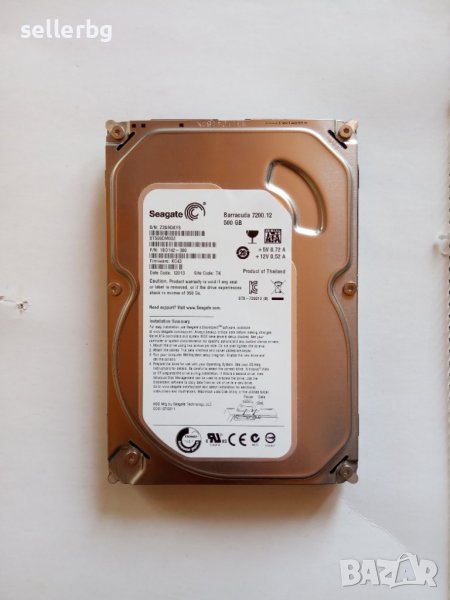 Твърд диск HDD Seagate Barracuda 7200.12 500GB, снимка 1