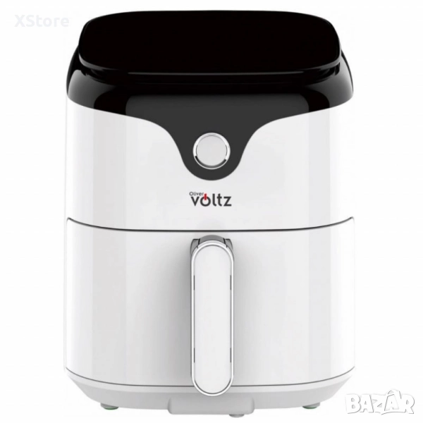 Фритюрник AirFryer Voltz, 1400W, 3.5л., Горещ въздух, Таймер, до 200°С, Дигитален, подвижна скара, снимка 1