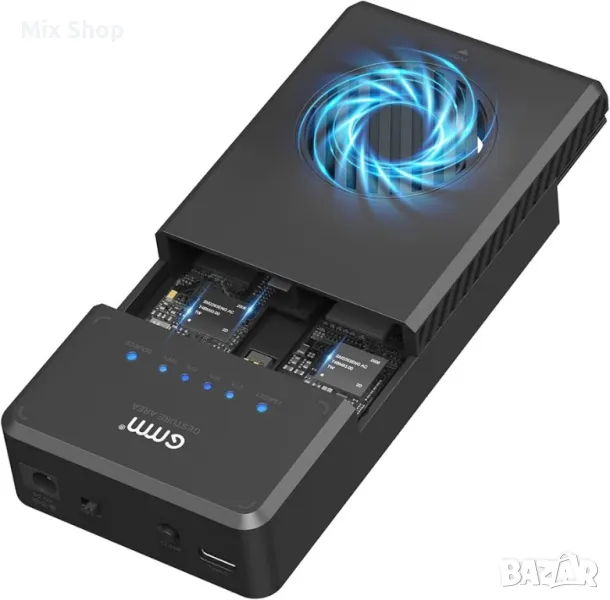 NVMe M.2 Duplicator Dual Slot Duplication Enclosure, снимка 1