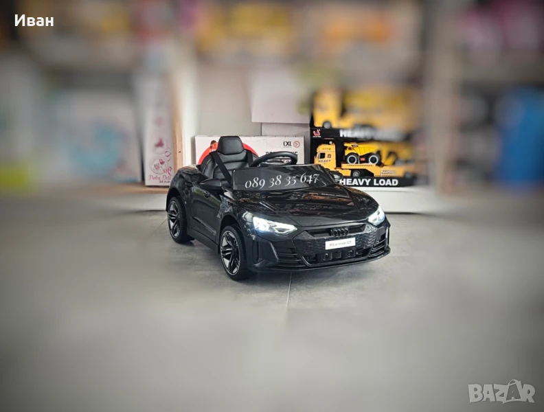 ТОП ЦЕНА!НОВО!Акумулаторна кола AUDI RS E-tron GT с меки гуми,12V батерия , снимка 1