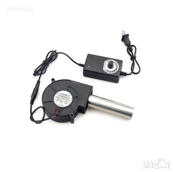ANIMABG Малък преносим вентилатор за барбекю, Контролер на скоростта, снимка 1