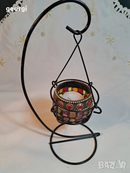 арт свещник витраж 28/5, снимка 1