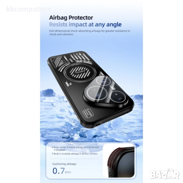 Huawei Pura 80 Pro / 80 Pro+ ABEEL Удароустойчив Aluminium Alloy + PC + TPU /Hollow Heat Dissipation, снимка 1