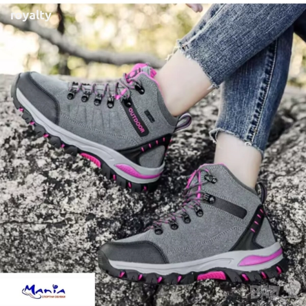 Планински обувки в сиво, снимка 1