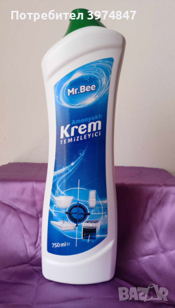 Препарат крем Mr. Bee 750 ml. за почистване на бяни, фаянс, теракот, фурни и др., снимка 1
