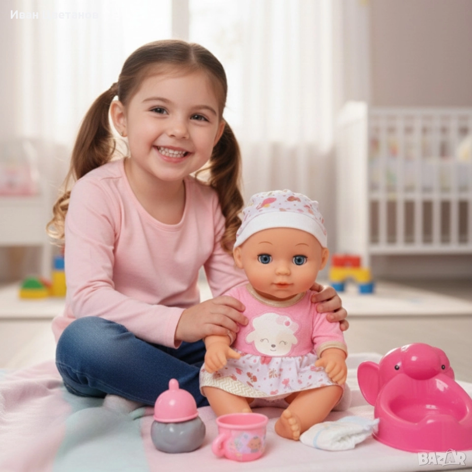 Кукла-бебе Tutu Love с гърне и забавни звуци, снимка 1