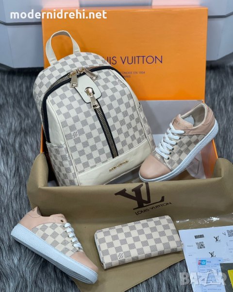 Дамска раница спортни обувки и портфейл Louis Vuitton код 158, снимка 1