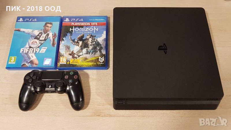 Playstation 4 500gb slim с 2 игри подарък, снимка 1