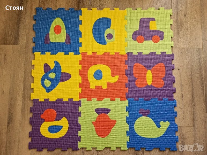 Детски мек пъзел за земя 9части килим, снимка 1