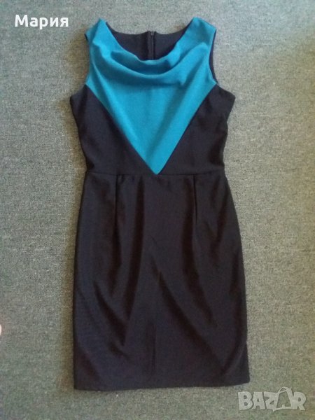 Промо! Рокля черно и тюркоаз S - 10 лв, снимка 1