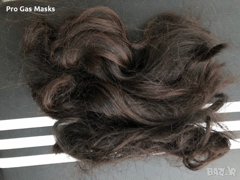 Естествена Коса тъмно кафява Дължина 25-30 см само за 30 лв, снимка 1