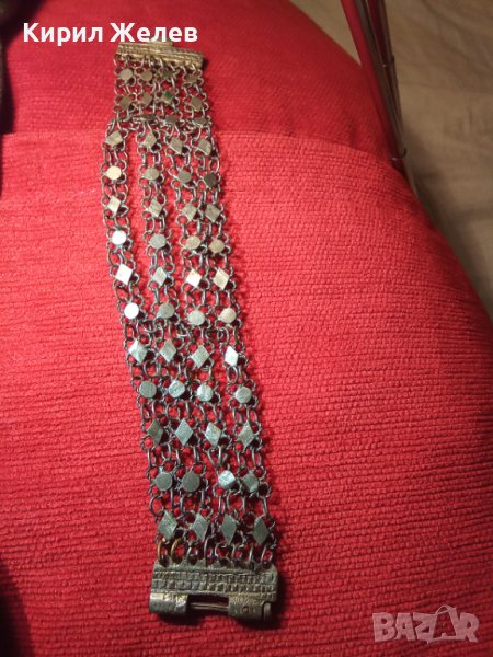 18 ВЕК ВЪЗРОЖДЕНСКА СРЕБЪРНА САЧАНЕНА ГРИВНА РЪЧНА ИЗРАБОТКА СТАРИННА ПЛЕТКА с ЩИФТ НАКИТ БИЖУ 17644, снимка 1