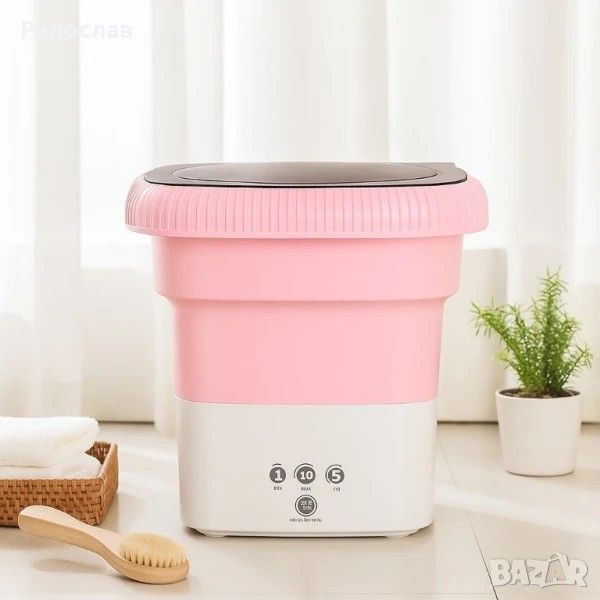 Мини сгъваема преносима пералня – 6.5 L, снимка 1