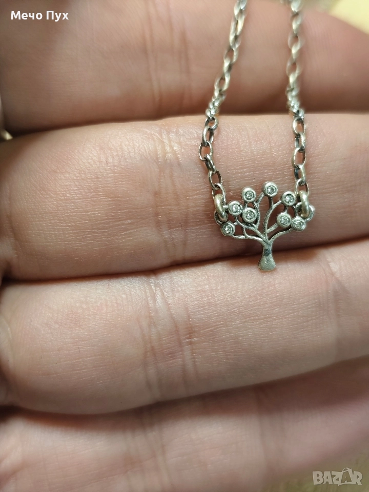 Сребърна гривна (343), снимка 1