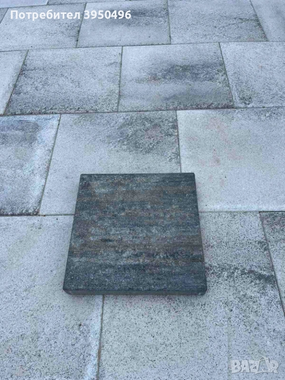 Плочи Appia Antica, 40x40x5см, цвят: сив меланж, снимка 1