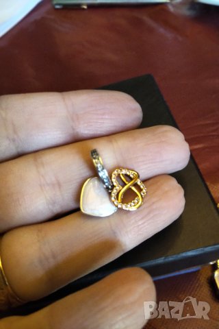 Сребърни талисмани  пандора с розова позлата намалени , снимка 5 - Гривни - 34911996