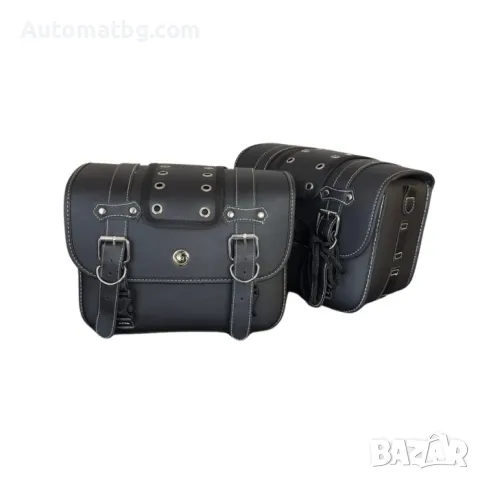 Мото дисаги Automat, Еко кожа, 26x20x13см, Черен , снимка 4 - Аксесоари и консумативи - 48909836
