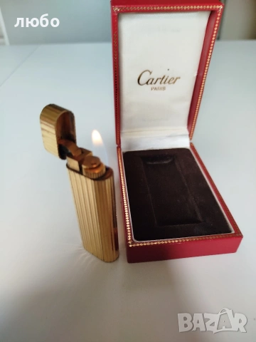 ЗАПАЛКА CARTIER PARIS Във Златно Покритие 20 м Работи Перфектно Не Изпуска Газ 
