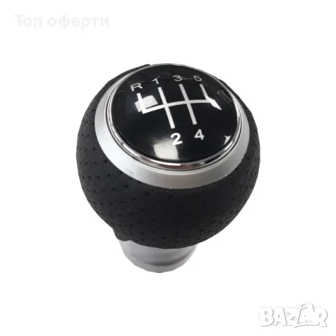 Топка за скоростен лост съвместима с Audi A3 (98-08)  A4 (02-08) - със 5 скорости - перфорирана кожа