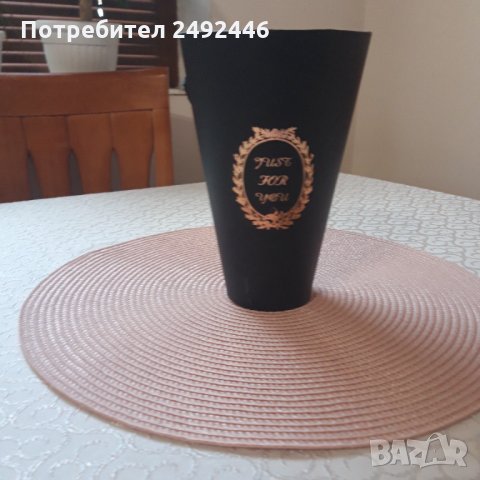 Кутия , ваза за цветя, снимка 4 - Изкуствени цветя - 33864479