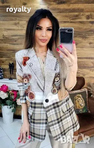 Дизайнерски сака Tedy Bear , снимка 3 - Сака - 49737537