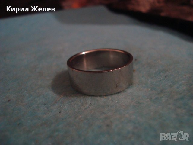 КРАСИВ ГРАВИРАН ПРЪСТЕН ТИП ХАЛКА СРЕБРИСТ МОДЕН АРТ МОДЕЛ НЕ го лови Магнит 26292, снимка 7 - Пръстени - 34985530