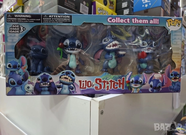 Funko POP Комплект 4 броя Големи фигурки Лило и Стич 15см, Lilo & Stitch 