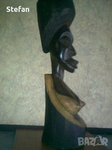 Дървена статуетка - 1, снимка 4 - Антикварни и старинни предмети - 9666375