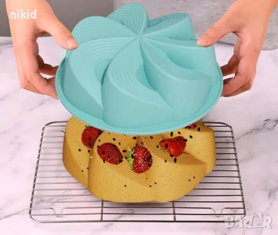 Вятърна мелница тип интересна форма за кекс сладкиш десерти силиконов молд силиконова форма торта