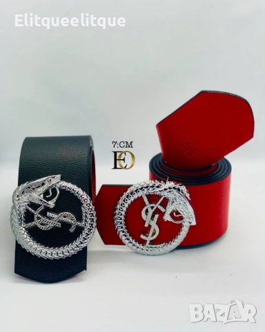 колани 7см от естествена кожа в кутия fendi dolce fabbana versace louis vuitton Gucci , снимка 12 - Колани - 52323863