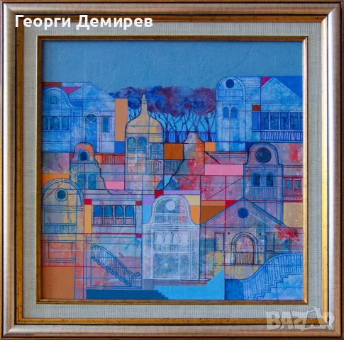 Пейзаж - акрил, масло, платно